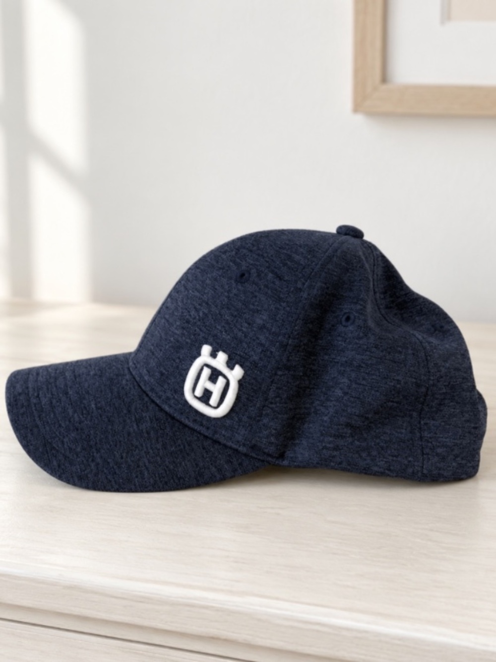 Husqvarna Hat Embroidered Logo Snap Back Blue Baseball Cap